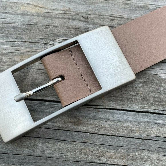 BERND GOTZ Belt Tan Genuine Leather German Made Waistband Size 30-31 inches - Picture 3 of 11